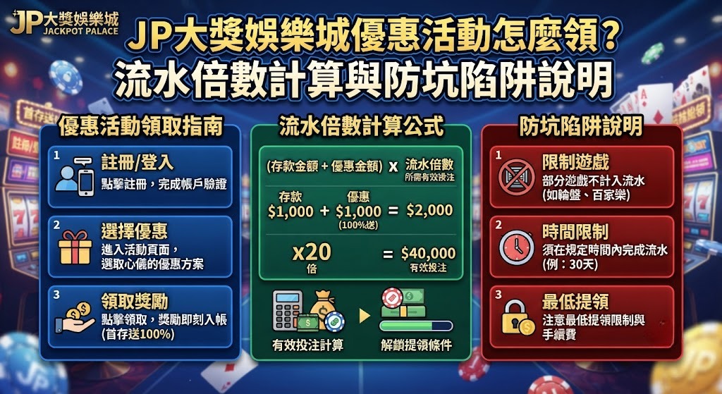 Read more about the article 通博娛樂城優惠活動怎麼領？流水倍數計算與防坑陷阱說明